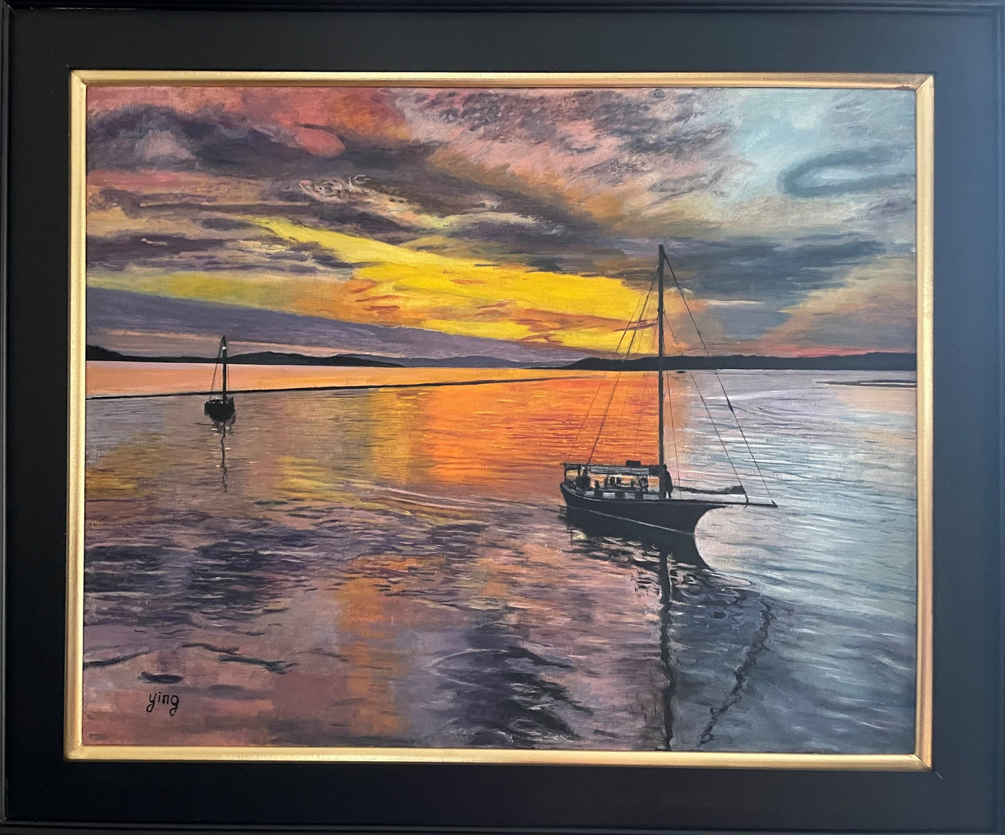 Sunset Oil Painting